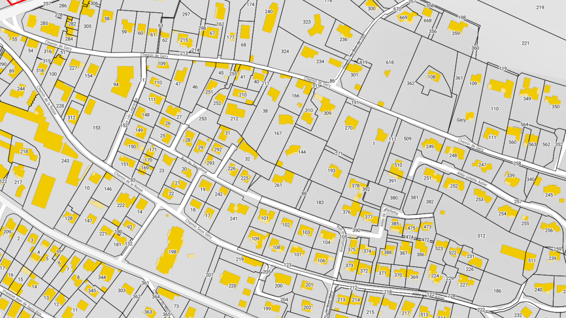 Cadastre donnée