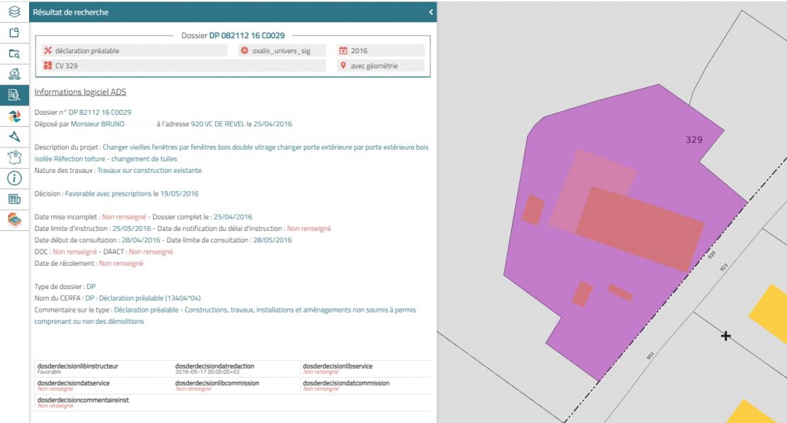 Permis de construire, démolir, aménager - Mon Territoire Carto