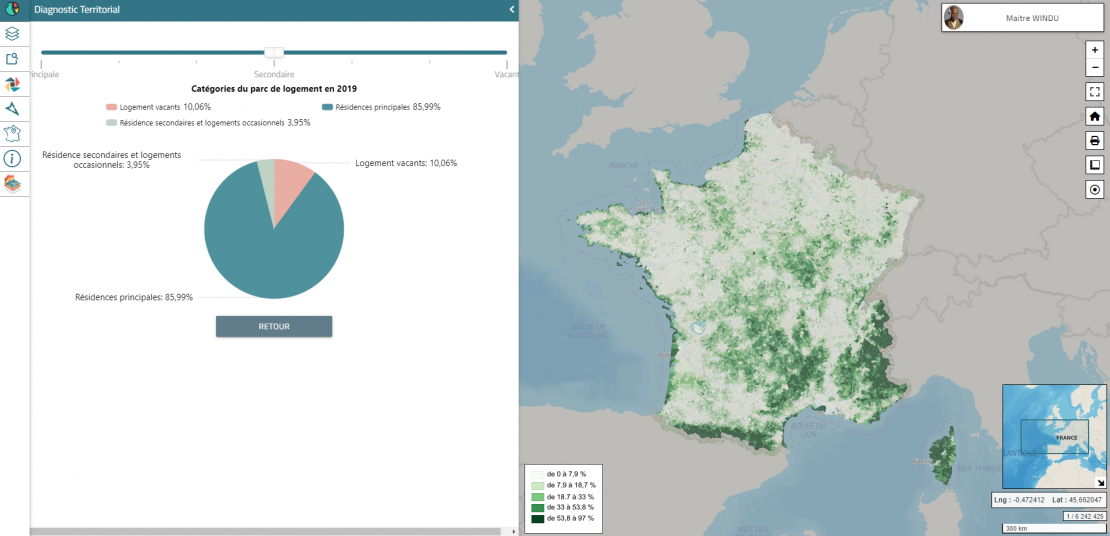 Part de logements secondaires en France