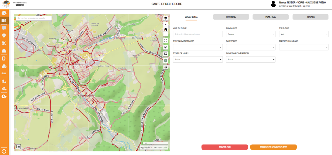 tableau de bord suivi voirie