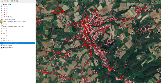 Données ponctuelles brutes localisées à des points précis